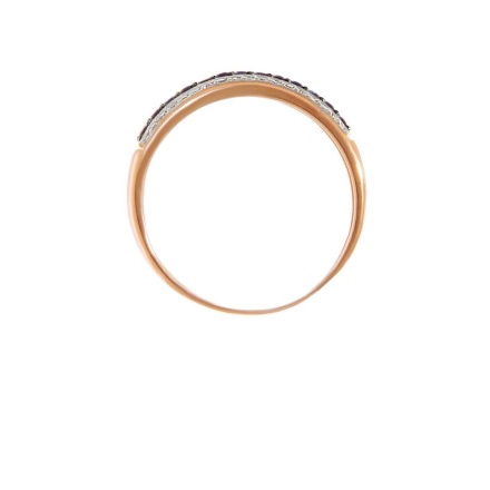 Sapphire and Diamond Striped Ring. View 3