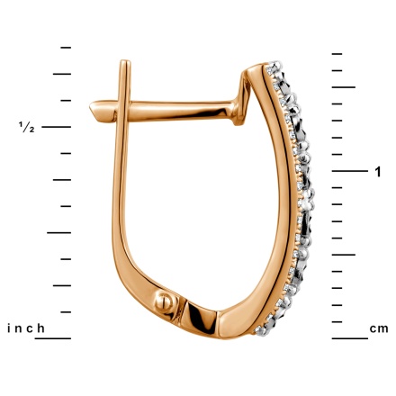 Height of Illusion Diamond Leverback Earrings 17mm