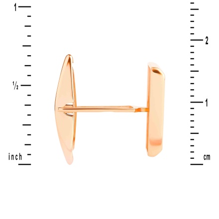 Modernist Gold Cufflinks. View 2