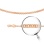 Double Rombo-link  Solid Chain, Width 3.2mm. Certified 585 (14kt) Rose Gold, Diamond Cuts
