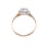 Swarovski CZ Rose Gold Ring. View 3