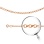 Rolo-Link Chain, Width 2.6mm. Diamond-cut 585 (14kt) Hollow Rose Gold