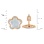Size of Flora-inspired Rainbow Nacre and Diamond Studs