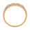 Braided Design Diamond Ring. Hypoallergenic 585 Rose Gold, Rhodium Detailing. View 4
