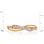 Criss-cross Wavy Ring Featuring 12 Diamonds - Angle 2