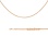 Lush Byzantine-link Hollow Chain. Certified 585 (14kt) Rose Gold