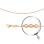 Cable-link Solid Extendable Chain, Width 1.0mm. Tested 585 (14kt) Rose Gold, Vicenza Series