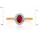 Ruby and Diamond Ring with Nostalgic Motif - Angle 2