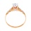 Antique-Style CZ Solitaire Engagement Ring. View 3