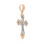 Russian Cross with 4 Diamonds and Fancy Bail. View 2