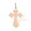 Orthodox Cross Pendant. Certified 585 (14kt) Rose Gold