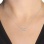 Lozenge Necklace with Diamonds on a Woman