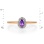 Amethyst and Diamond Ring. View 2