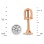 Dimensions of "Definite Elegance" Solitaire Diamond Studs in Rose Gold