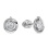 Versatile Diamond Stud Earrings in 585 White Gold. View 2