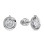 Versatile Diamond Stud Earrings in 585 White Gold. View 2