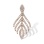 Cascading Diamond Pendant of 585 Rose Gold