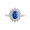 Oval Sapphire and Diamond Ring. View 2