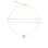 Diamond Circle-n-Bar Rose Gold Necklace. Adjustable 45cm to 50cm. 14kt (585) Rose Gold