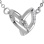 Lozenge Necklace with Diamonds. Adjustable 45cm to 50cm. 14kt (585) White Gold. View 3