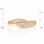 Openwork Wavy Ring Featuring 22 Diamonds. Hypoallergenic 585 Rose Gold, Rhodium Detailing. View 2