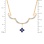 Sapphire and Diamond Rose Gold Convertible Necklace. View 3