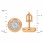 Ear Studs Featuring 30 Diamonds. Tested 585 (14K) Rose and White Gold. View 2