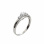 CZ Engagement Ring. 585 (14kt) White Gold