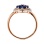 Sapphire and Diamond Ring. View 3
