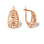 Latticework Rose Gold Earrings. Certified 585 (14kt) Rose Gold