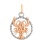 585 Gold Twisted Wire Cancer Zodiac Pendant. June 22 - July 22