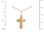 Reverse of 4-pointed passion cross pendant