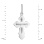 Let God Arise Orthodox Silver Cross. View 3