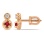 Ruby and Diamond Stud Earrings