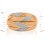 Wide Ring with Slots and Diamond Milgrain Overlays - Angle 2