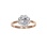 Swarovski CZ Rose Gold Ring. View 2