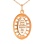 Rose Gold Icon Pendant 'Panagia Eleousa'. View 4