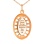 Rose Gold Icon Pendant 'Panagia Eleousa'. View 4