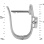 Earrings Featuring 2 Diamonds. Tested 585 (14K) White Gold, Rhodium Finish. View 2