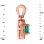 Diamond Pendant with Round Emerald. Tested 585 (14K) Rose Gold. View 3