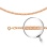 Triple Rombo-link Chain, Width 2.4mm. Diamond-cut Solid 585 (14kt) Rose Gold