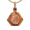 Gold 5-Ruble Coin Pendant. Body Icon with Stylized Church Dome. Special Order