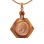 Gold 5-Ruble Coin Pendant. Body Icon with Stylized Church Dome. Special Order