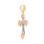 Unisex Two-Tone Gold Orthodox-style Body Crucifix - View 2