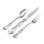 French Style Silver Dinner Flatware (Set of 3). Hypoallergenic 830/999 Silver, Stainless Steel