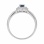 Ring Featuring Sapphire and 38 Diamonds. Tested 585 (14K) White Gold. View 4