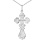 4 Holy Images Orthodox Silver Cross. View 3