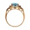 Blue Topaz and Diamond Ring. View 4