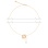 CZ Adjustable Rose Gold Necklace with 'Love'. Tested 14kt (585) Rose Gold