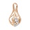 Pear Shape Pendant with a 'Fluttering' Diamond. View 2